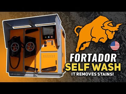 Fortador Self Wash Deluxe - borne libre-service en action